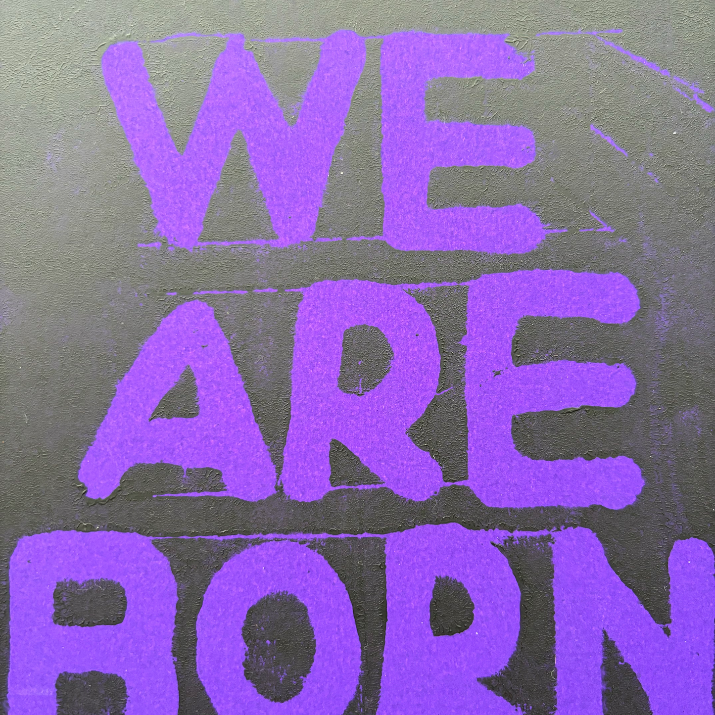 WE ARE BORN TO DANCE. Purple - A3