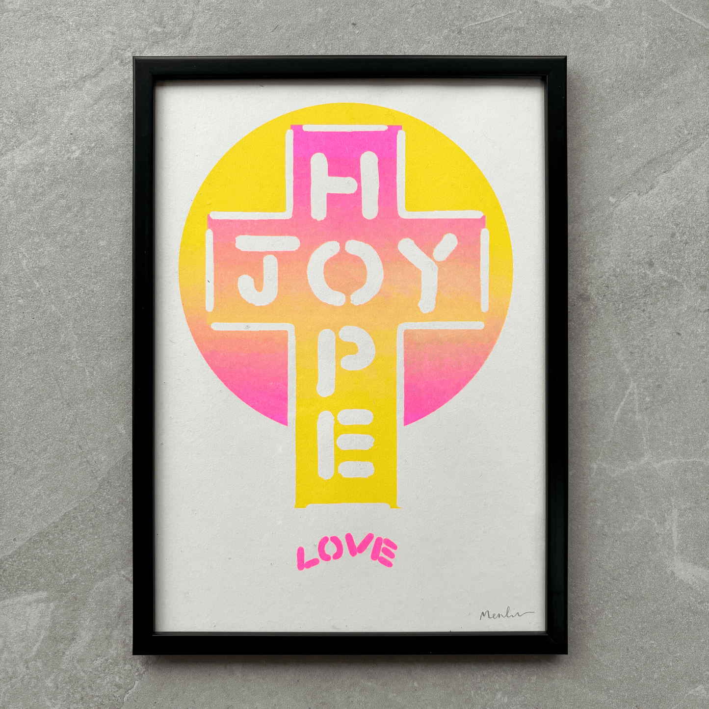 JOY HOPE LOVE Cross. A4
