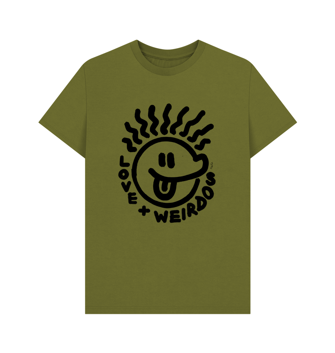 Moss Green Printed T-shirt