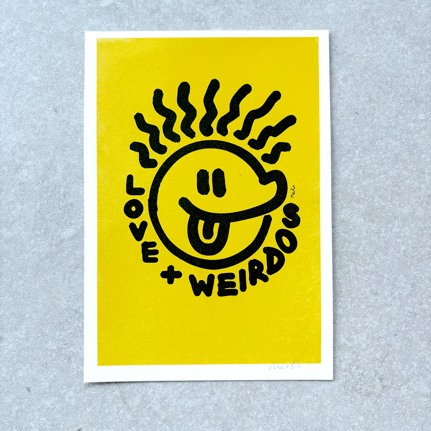 Love + Weirdos A5 Riso Print