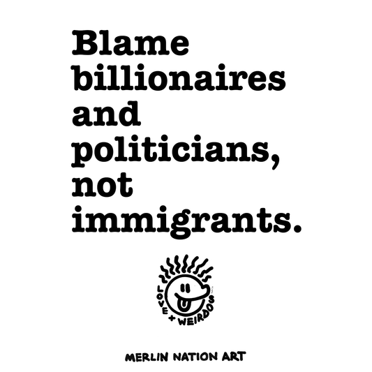 Blame Billionaires... A4 Artwork Free Download