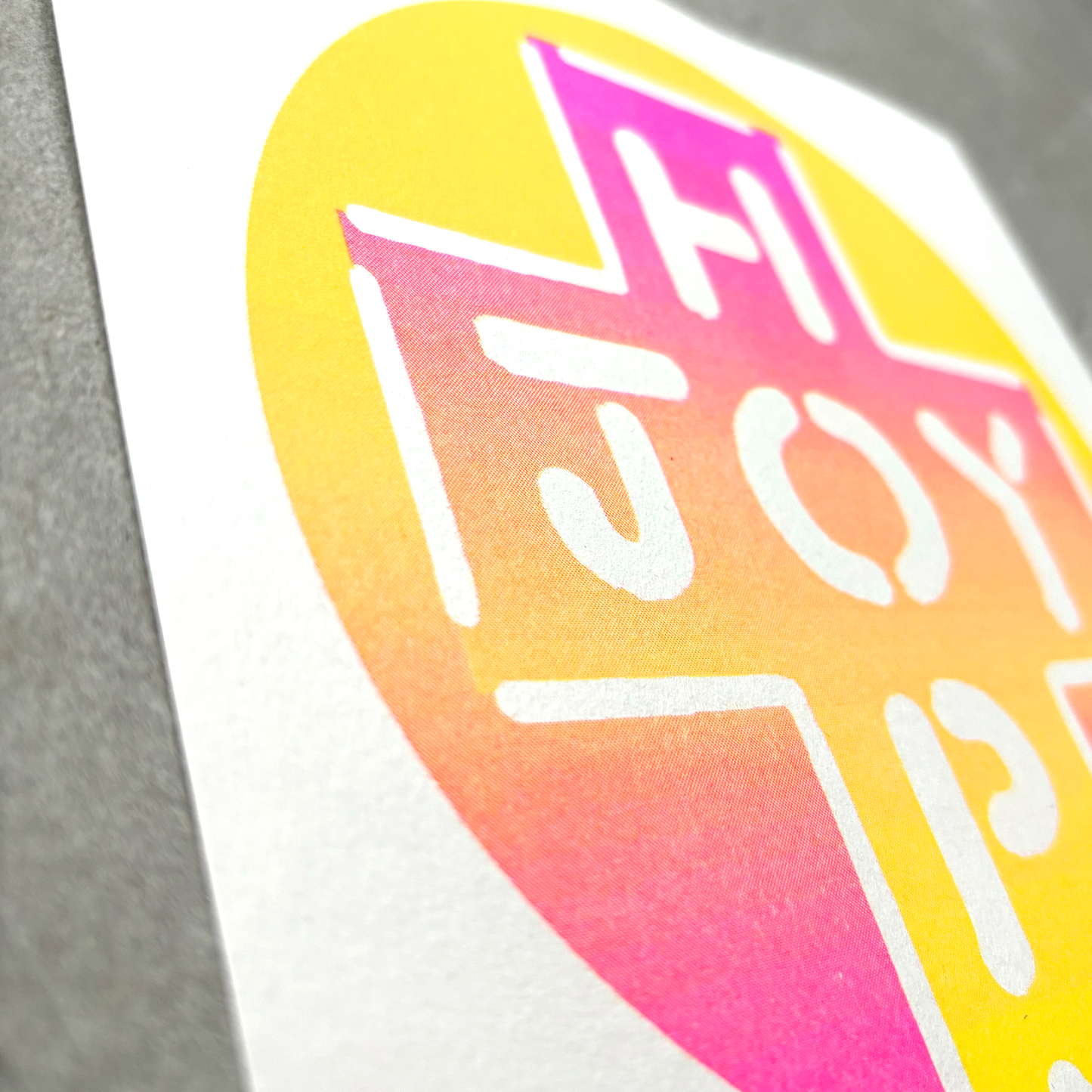 JOY HOPE LOVE Cross.  A4