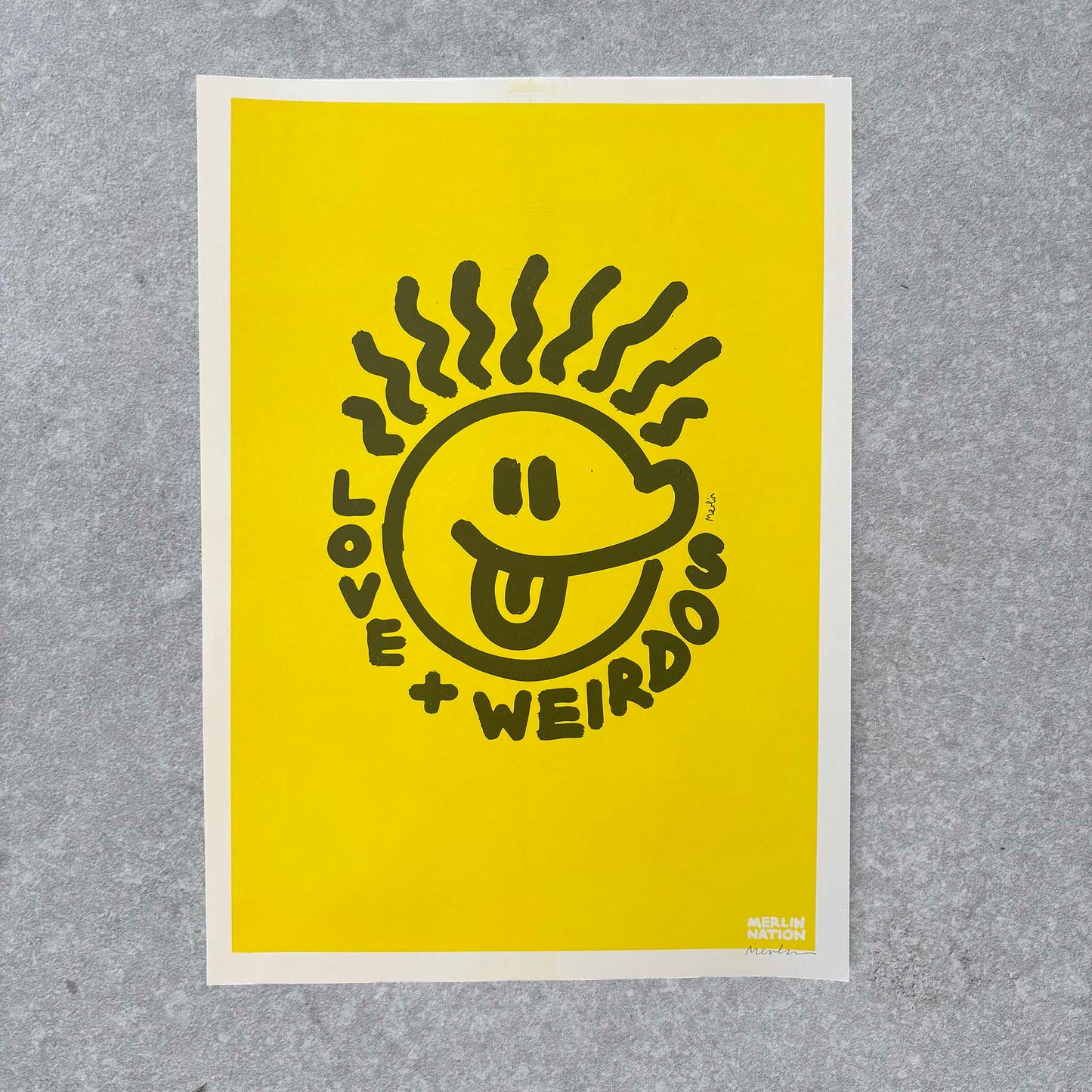 Love + Weirdos A3 Riso Print